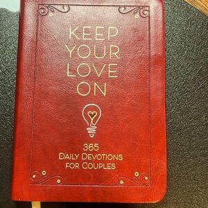365 daily devotions for couples book. Keep Your Love On.